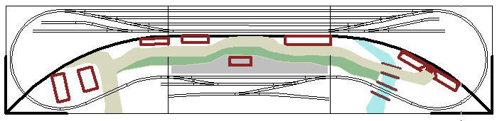 Hurlstone model railway - track plan